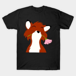 Fox holding a flower T-Shirt